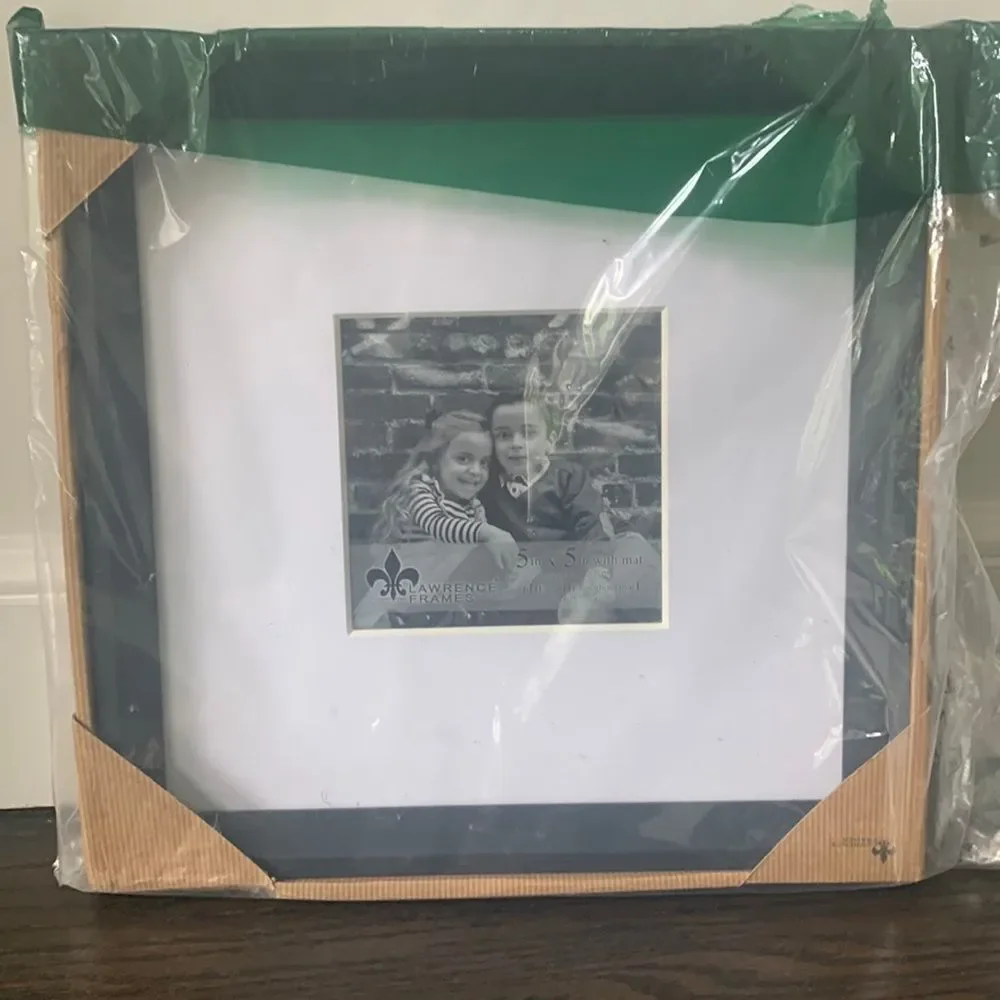 Square Black Wood Gallery Frame – 10x10 or 5x5 Modern Minimalist